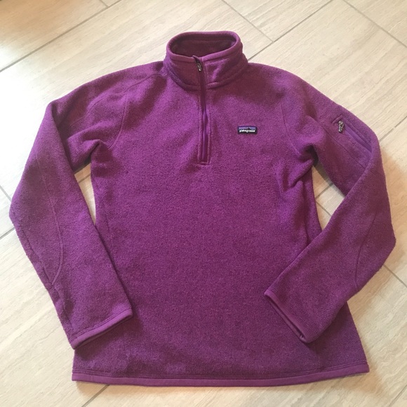⭐️FINAL PRICE⭐️ patagonia 1/4 zip better sweater purple maroon XS - Picture 2 of 5